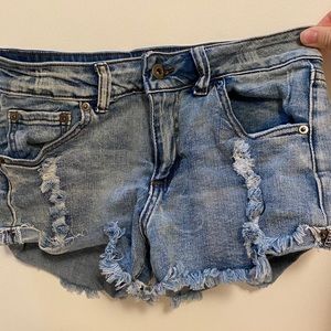 ocean drive ripped denim shorts